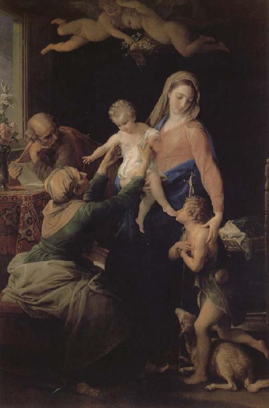 Pompeo Batoni Holy Family, St. Isa and white St. John the Baptist France oil painting art